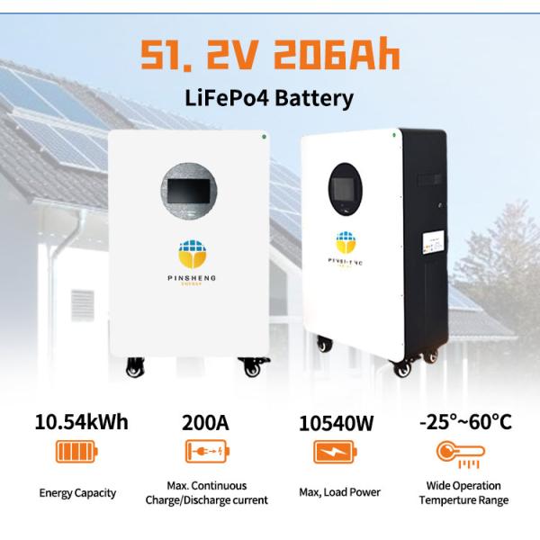 Pinsheng Lithium Battery 15kWh 51.2V 280Ah 300Ah Home LiFePO4 Battery Pack Solar Energy Storage Battery