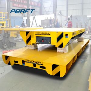China Stone Mine Battery Powered 1t Motorized Transfer Trolley Robot To Work At Warehouse on sale