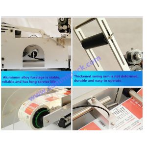 Semi-Automatic Round Bottle Label Applicator with Date Printer