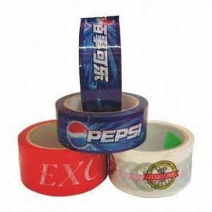 Low Noise Printed Packaging Tape Pressure Sensitive High Adhesive
