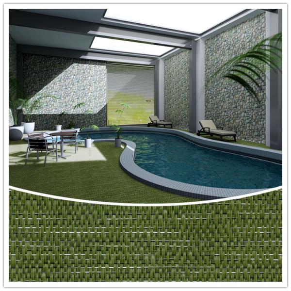 Square 60*60cm Pvc Vinyl Flooring Sheet Yellow Color Easy Install