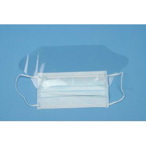 3 Ply Surgical Face Mask , Anti Fog Medical Face Shield Mask With Earloop / Tie