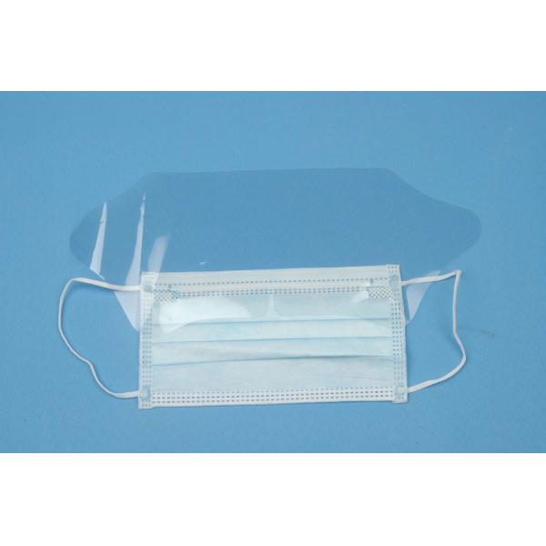 3 Ply Surgical Face Mask , Anti Fog Medical Face Shield Mask With Earloop / Tie