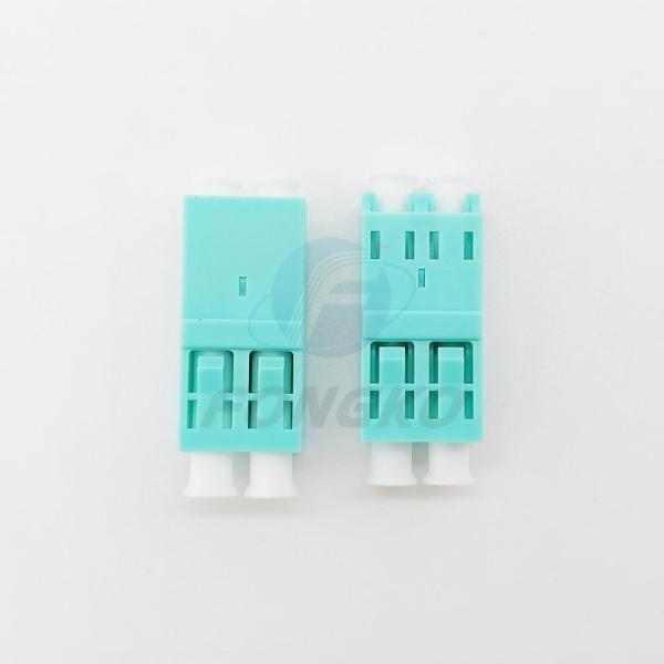 Duplex LC To LC OM3 Coupler Optical Fiber Adapter Unibody Plastic Shell