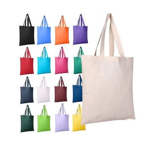 Wholesale 12 X 12 8 X 8 8 X 10 Custom Cotton Shopping Canvas Tote Bags Long Strap from china suppliers