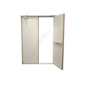 China Stainless Steel Front Double 90min Fire Rated Steel Doors on sale
