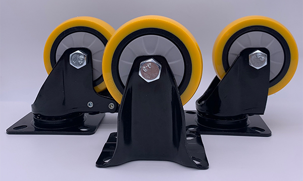 3 inch Rigid Plate PU Caster