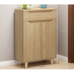 Costom Made Oak Particle Board Shoe Rack 18mm Standard Thickness OEM Acceptable