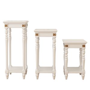 Wholesale Concise White Console Desktop Pot Holder Flower shelf from china suppliers