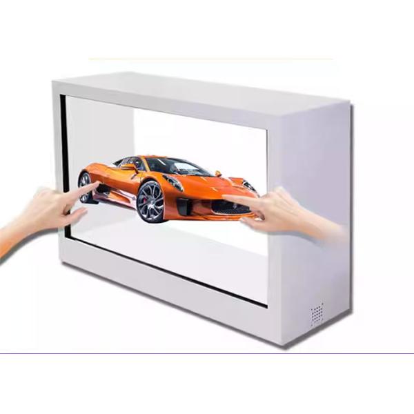 HD 4K 3D Holographic Display Box Transparent Touch Screen Hologram Pyramid
