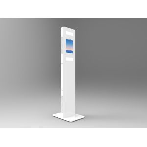Security Sumsung Galaxy Ipad Kiosk Floor Stand Ipad Kiosk Enclosure Metal Plate