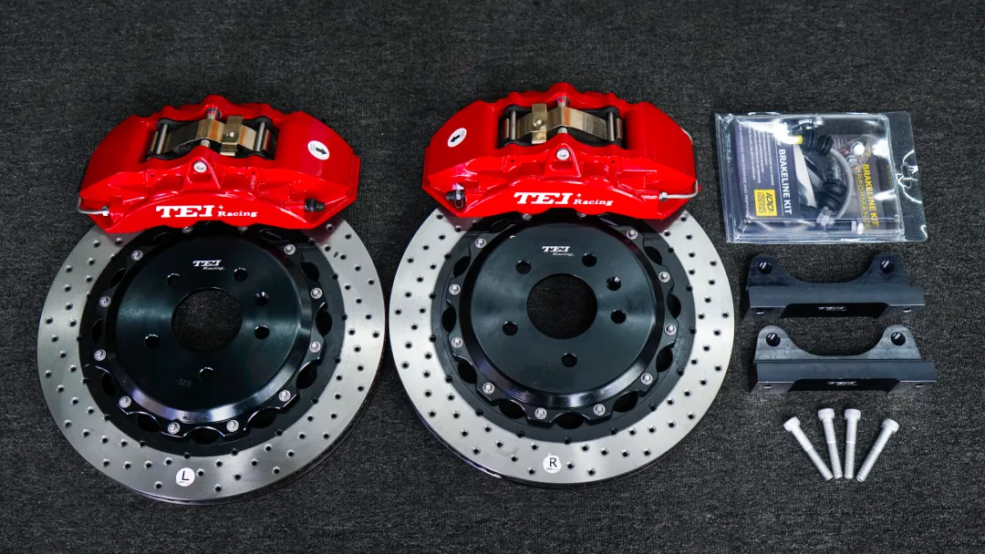 Front Big Brake Kit 4 Piston Caliper with 355x28mm rotor BBK auto brake system For Buick Regal 18 Inch car rim
