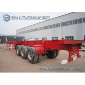 Flatbed Three Axles Container Skeletal Trailer 53ft Container Mechanical