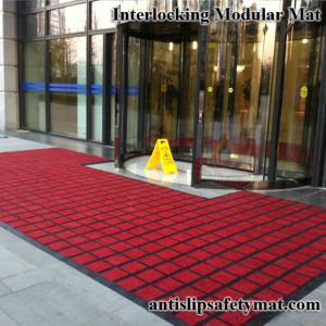 Modular PVC Tiles Rubber Backed Entry Mats 16MM Height