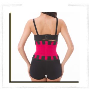 Pink Lumbar Elastic Waist Support Belt With FCC Certification