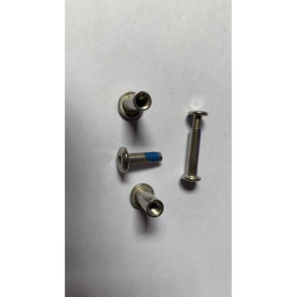 Metric Grade 8.8 A2-50 M6 Stainless Steel 304 Flat Hex Socket Head Male and Female Chicago Screws with Nut DIN Standard