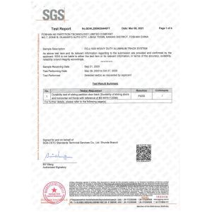 FOSHAN AE PARTITION TECHNOLOGY LIMITED COMPANY Certifications