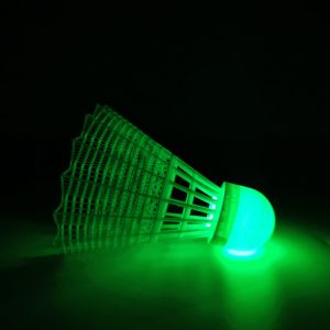 Badminton Plastic Luminous Shuttlecock Nylon Shuttles LED Lighting
