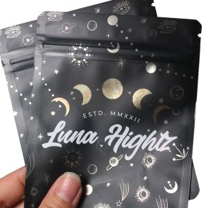 Hot Stamping Mylar Weed Packaging Moistureproof Customized Shape Fda