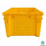 25KGS Stackable Plastic Fruit And Vegetable Crates With Label Card