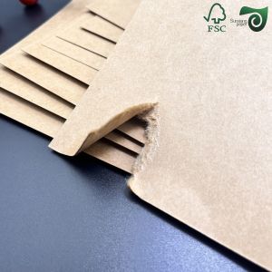 FSC 360gsm Uncoated Recycled Pulp Bobbin Fibre Paper For Tube Rolls Kraft Liner