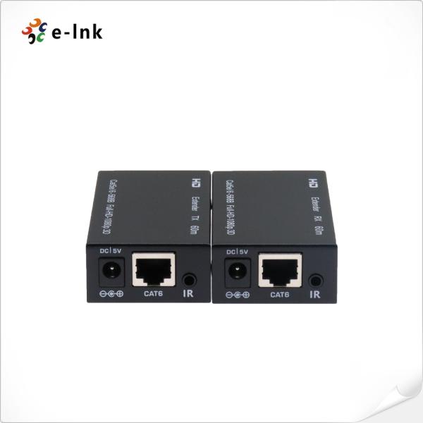 Quality HDMI via CAT5e/6 Extender 60M with IR supports two-way infrared transmission for sale