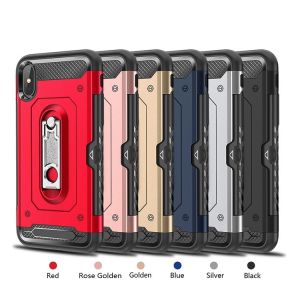 2 in 1 PC+TPU Color Red Black Kickstand Armor Case Back Cover For Samsung J6 2018 EU S9 Plus J2 Pro A730F NOTE9 J7 Prime