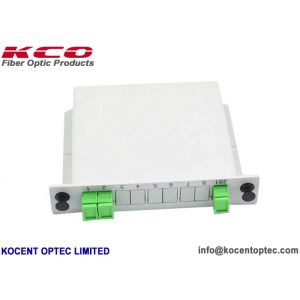 1x2 LGX Type Fiber Optic Splitter SC/APC Connector For FTTH FTTA Distribution