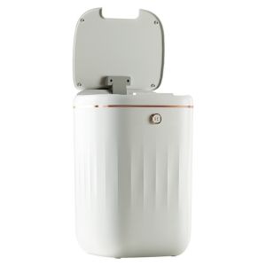 13 Gallon Smart Automatic Kitchen Bathroom Biodegradable Waste Bin Round Plastic