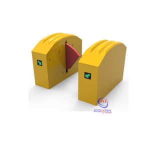 RFID Barcode Facial Recognition Flap Barrier Gate Pedestrian Access Control