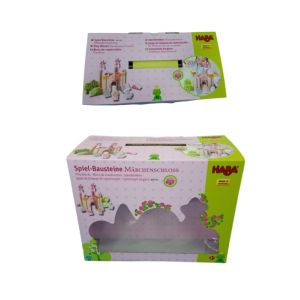 Magnetic Closure Slotted Paper Packaging Box With PP Handles And Custom Logo