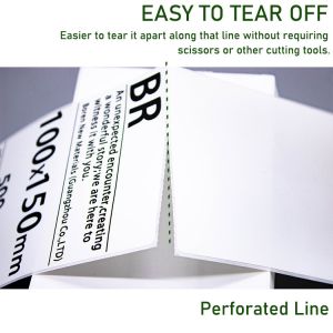 Set of 3: 4x6 Thermal Label Sticker for Printer Labels