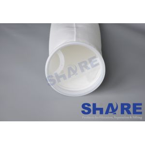 Plastic Flange Top Felt Filter Bags Used For Industry Filter House