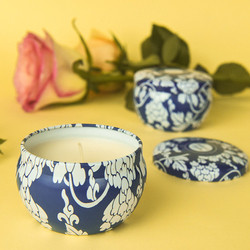 Amber Environmentally Friendly Scented Candles Metalized vanilla Scent