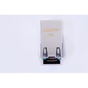 China 1000BaseT 1X1 G/G Magnetic RJ45 Jack , Tab Up POE RJ45 Magjack 0826-1G1T-78-F on sale