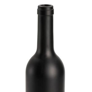 Capacity 750ml Custom Empty Matte Coated Black Wine Bottle for Various Sizes of