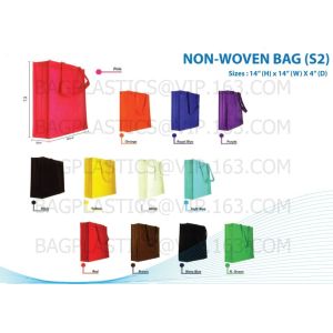 Eco lamination Non Woven Bag , Promotional Custom Laminated PP Non Woven Tote
