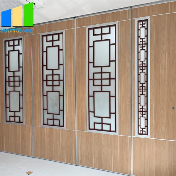 Quality Moveable Sliding Partition Walls Include Grill Glass Design With Aluminum Frame for sale