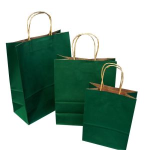 Wholesale Disposable Paper Bags With Handles With Embossing Varnishing Printing Handling from china suppliers