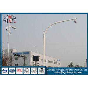Anti - Rust Steel Traffic And Telescopic CCTV Camera Pole More Than 15 Years