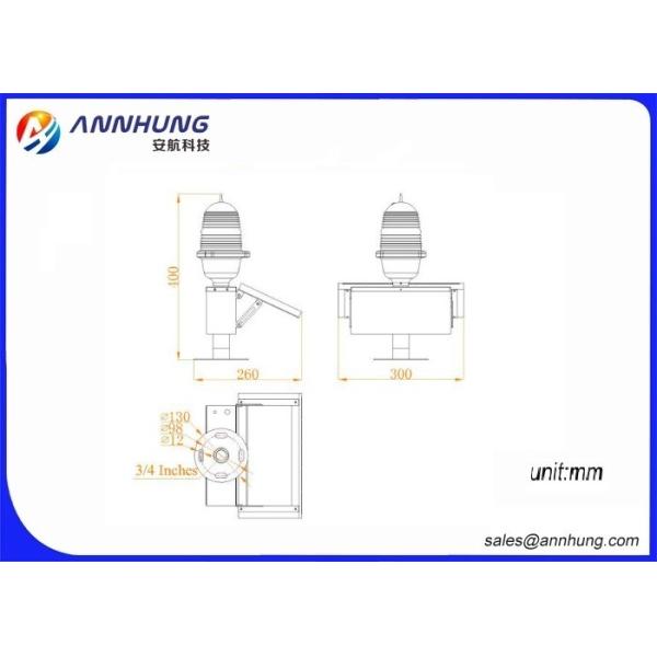 Flashing Adjustable Solar Obstruction Light L810 100000 Hours Service Life