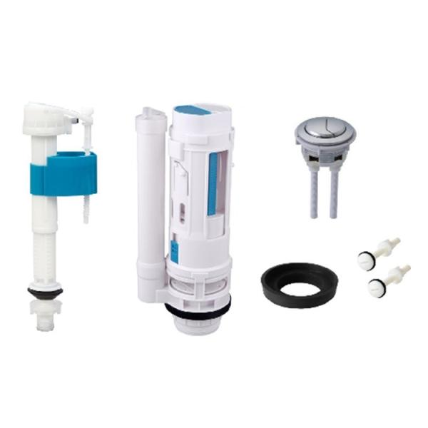 Quality Manual Control Flushing Valve For ABS POM Plastic Water Saving Toilet Tank Accessories for sale