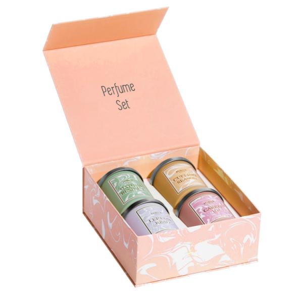 Votive Candles Gift Paper Boxes Set with Custom Shape Luxury Candle Gift Packaging Box