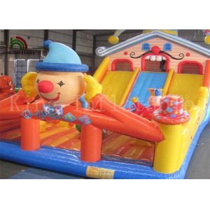 Wholesale Colorful Clown 0.55mm PVC Inflatable Commercial Bounce Houses With Slide For Kids from china suppliers