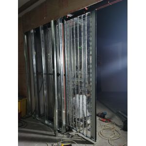 Lateral Automatic Sliding Shutter Door Electric Polycarbonate Transparent PC