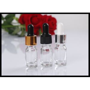 Pharmaceutical Glass Eye Dropper Bottles , Essential Oils 5ml Glass Dropper