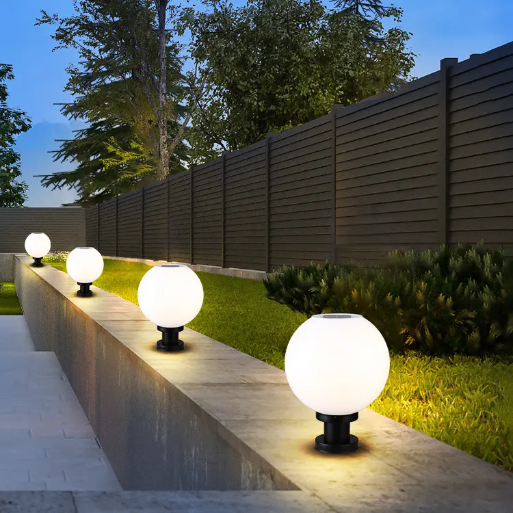 Light controlled sensing，Solar pillar headlights | Energy saving | courtyard
