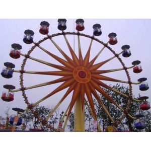 Flower Cabins Design Amusement Park Ferris Wheel Driven By Electric Control