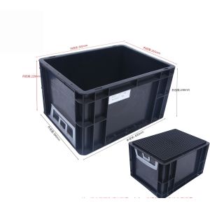 400x300mm Storage Container Stackable ESD Industrial Plastic Storage Bin Box