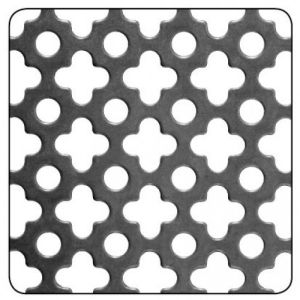 6mm thickness Full Leaf Clover Pattern Perforated Metal Sheets